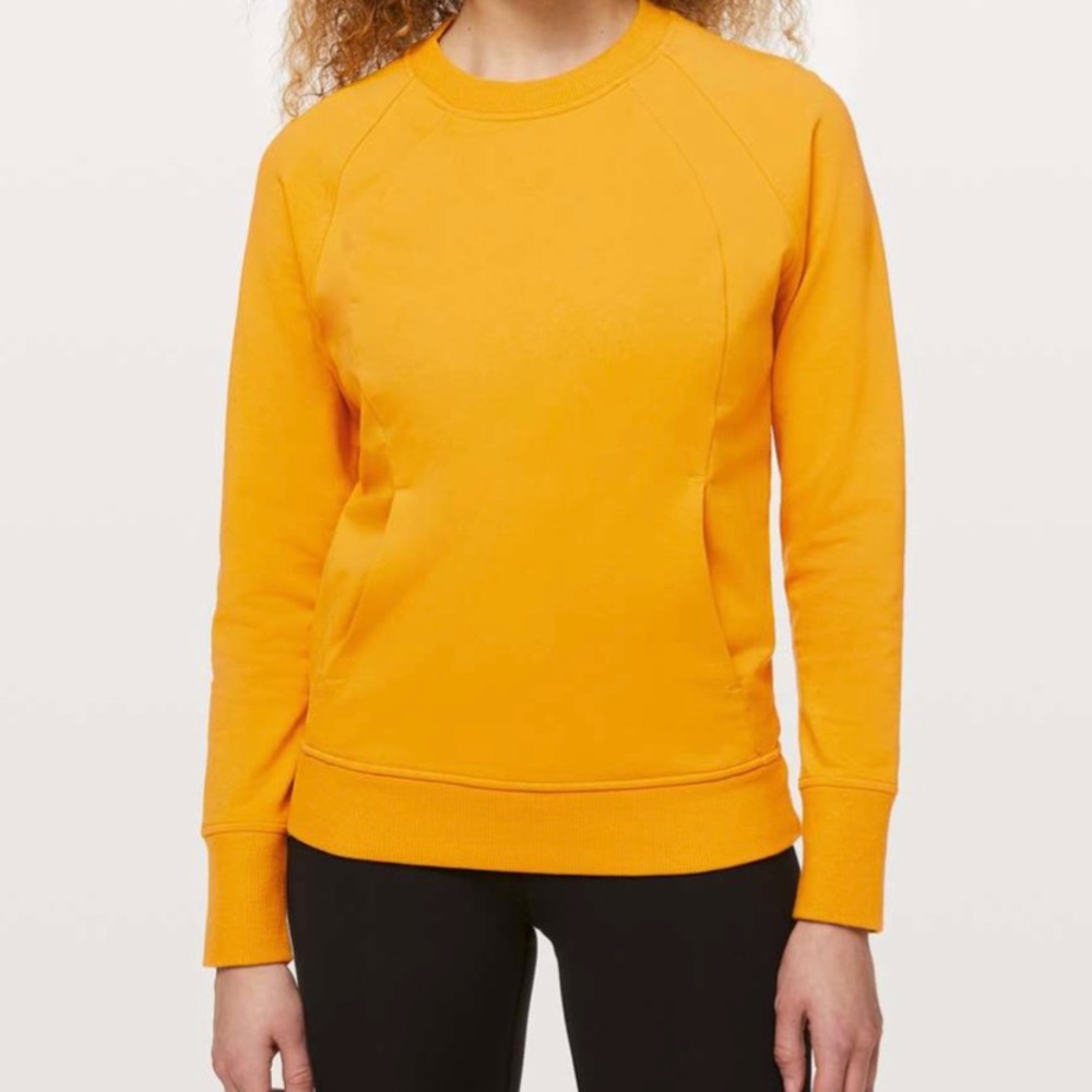 Lululemon Scuba Crew in Honey Lemon